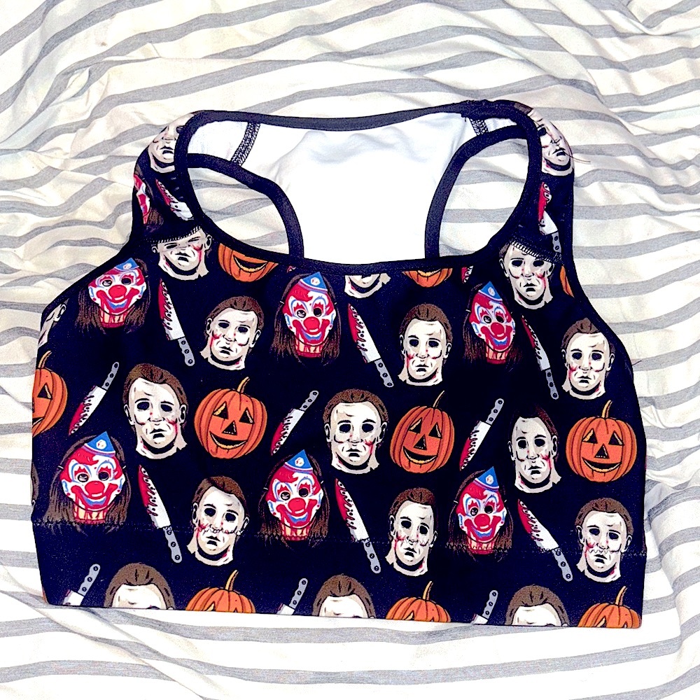 BLACK WIDOW YOGA HORROR FILM SPORTS BRA 🧘🏻‍♀️ NAMASTE? 🕉️